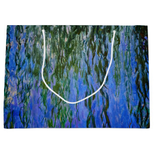 Grand Sac Cadeau Claude Monet - Lys d'eau avec saule plumant