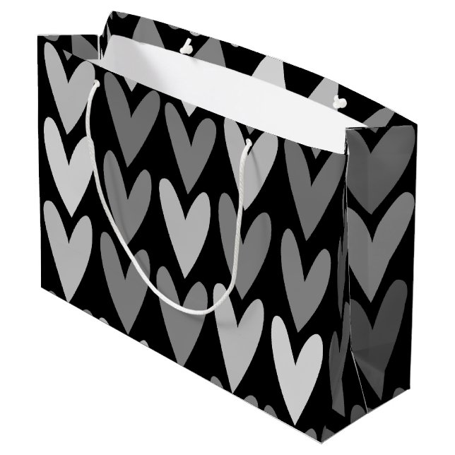 Grand Sac Cadeau Coeurs 4 (Dos Angle)