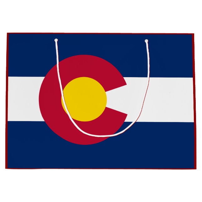 Grand Sac Cadeau Colorado : Le drapeau américain du centenaire (Devant)