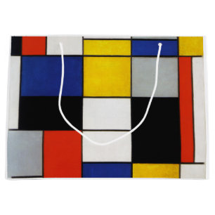 Grand Sac Cadeau Composition, Mondrian