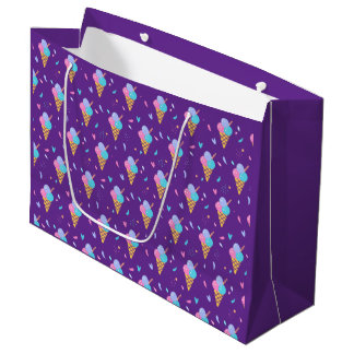 Grand Sac Cadeau Conception de cônes de glace