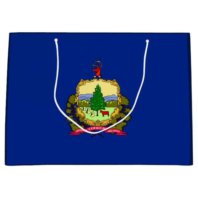 Grand Sac Cadeau Conception du drapeau d'état du Vermont (Devant)