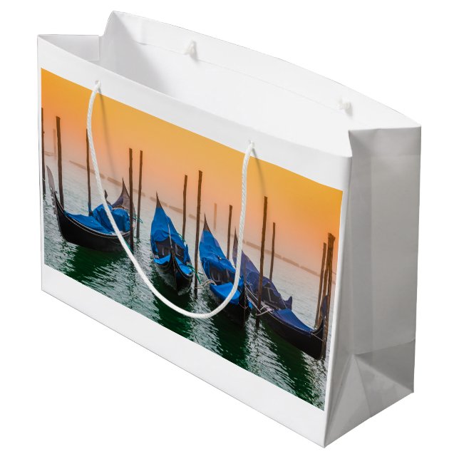 Grand Sac Cadeau Coucher de soleil à Venise (Dos Angle)