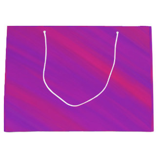 Grand Sac Cadeau Coucher de soleil rose et violet