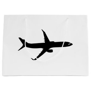 Grand Sac Cadeau Couleur de personnaliser de vol d'ombre d'avion de