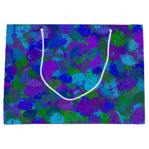 Grand Sac Cadeau Couleur du peacock