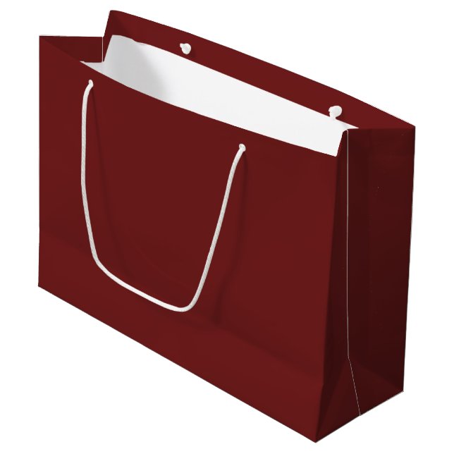 Grand sac cadeau couleur prune (Devant Angle)