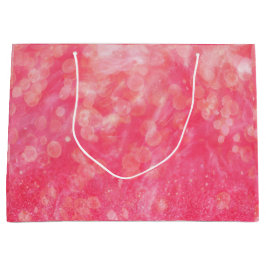 Grand Sac Cadeau Couleur rose Abstraite moderne