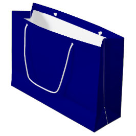 Grand Sac Cadeau Couleur uni bleu marine