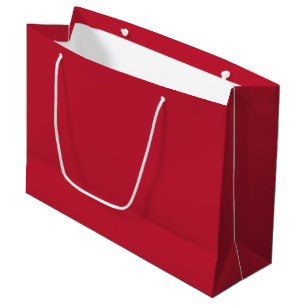 Grand Sac Cadeau Couleur uni vrai rouge