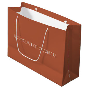 Grand Sac Cadeau Couleurs de tendance - Couleur de cuivre brûlé - S