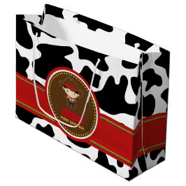 Grand Sac Cadeau Cowboy Ouest Vieux Ouest Anniversaire