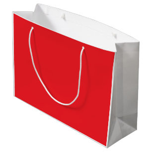 Grand Sac Cadeau crayons rouges et oranges couchés côte à côte sur