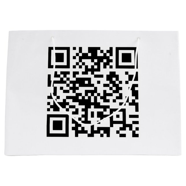 Grand Sac Cadeau Création instantanée de code QR (en entrant votre  (Devant)