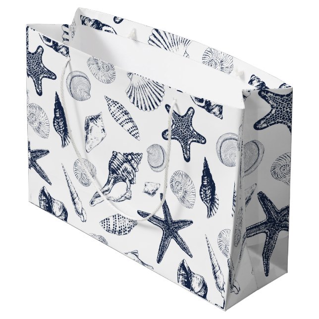 Grand Sac Cadeau Créatures sous-marines (Dos Angle)