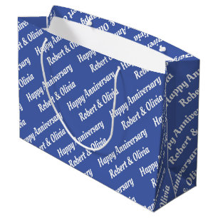 Grand Sac Cadeau Créer votre propre nom Anniversaire
