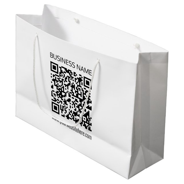 Grand Sac Cadeau Créez un code QR professionnel instantanément avec (Devant Angle)