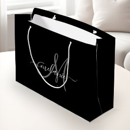 Grand Sac Cadeau Créez Votre Propre Monogramme Personnalisé Et Un S