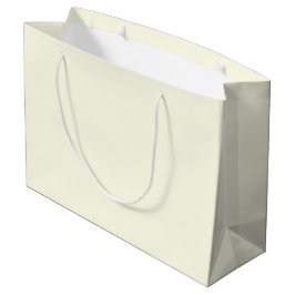 Grand Sac Cadeau Crème de jour de neige solide