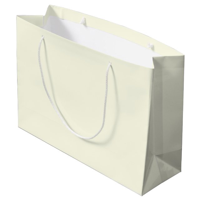 Grand Sac Cadeau Crème de jour de neige solide (Dos Angle)