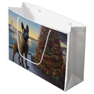 Grand Sac Cadeau Croisière de Noël Malinois Belge : Vacances Féériq