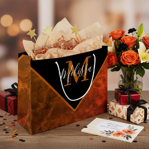 Grand Sac Cadeau Cuir brut personnalisé personnalisé