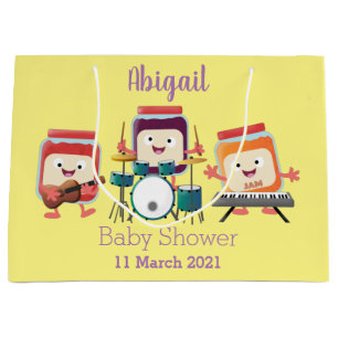 Grand Sac Cadeau Cute confiture session dessin animé musicien humou