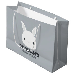 Grand Sac Cadeau Cute Little Bunny Rabbit with Personalized