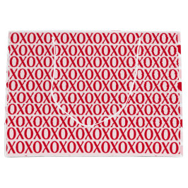 Grand Sac Cadeau Cute Valentine Day XOXO Red And Pink