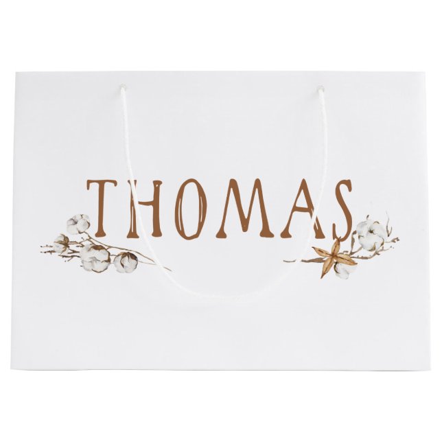 Grand sac cadeau d'anniversaire Thomas (Devant)