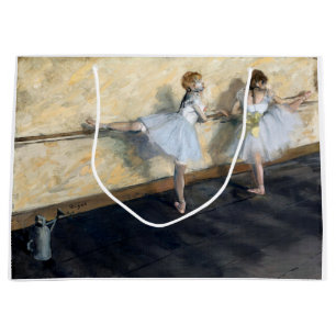 Grand Sac Cadeau Danseurs Pratiquant au Barre, Edgar Degas