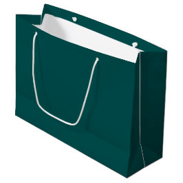 Grand Sac Cadeau Dark Teal Solid Color