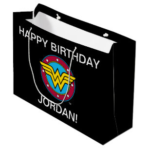 Grand Sac Cadeau DC Comics   Wonder Woman Circle & Stars Logo