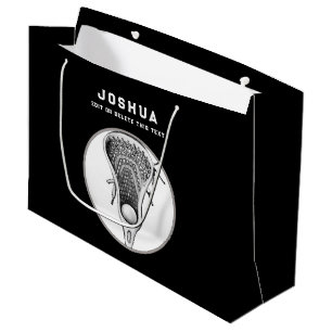 Grand sac cadeau de crosse noire