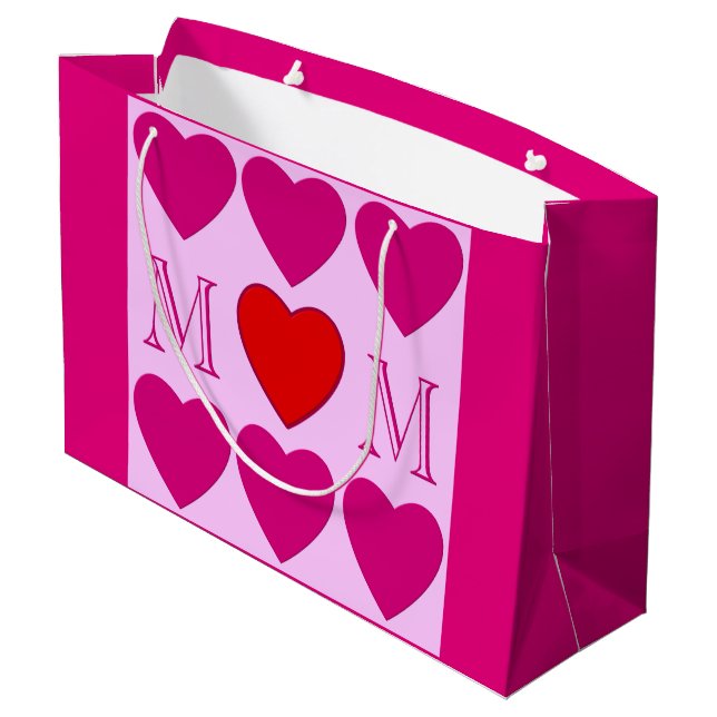Grand Sac Cadeau Décoration de la fête des mères (Dos Angle)