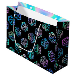 Grand Sac Cadeau Dés à jouer RPG Joueur de jeu de rôle sur table