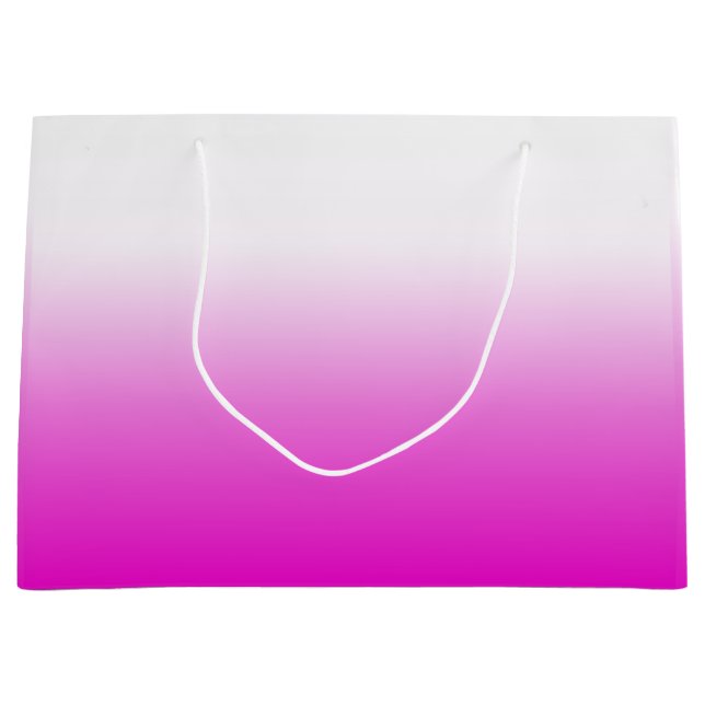 Grand Sac Cadeau Design Arrière - plan rose Ombr Gradient-60416 (Devant)