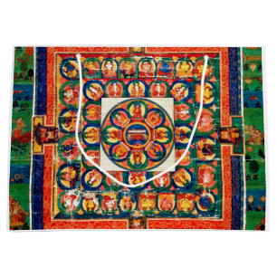 Grand Sac Cadeau Diagramme Cosmique Mandala pour la Méditation