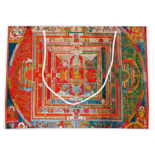Grand Sac Cadeau Diagramme cosmique Mandala pour la méditation