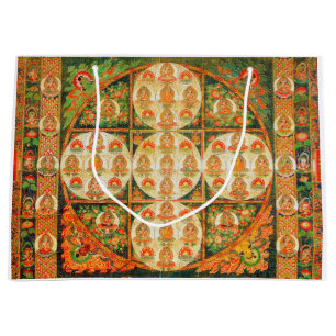 Grand Sac Cadeau Diagramme Cosmique Mandala pour la Méditation