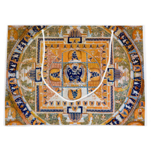 Grand Sac Cadeau Diagramme Cosmique Mandala pour la Méditation