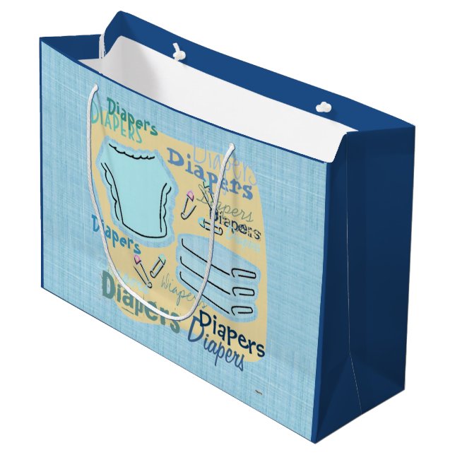 Grand Sac Cadeau Diapeurs (Devant Angle)
