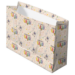 Grand Sac Cadeau Diplôme Peanuts Snoopy Woodstock