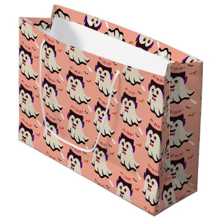 Grand Sac Cadeau Dracula Boo Motif Rose Bud Grand Cadeau