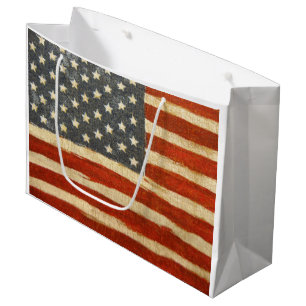Grand Sac Cadeau Drapeau américain de vieille gloire