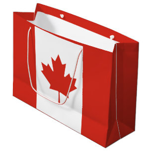 Grand Sac Cadeau Drapeau canadien patriotique