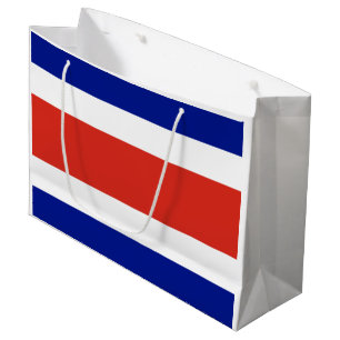 Grand Sac Cadeau Drapeau civil du Costa Rica