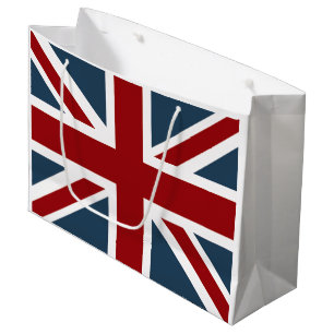 Grand Sac Cadeau Drapeau classique d'Union Jack customisé