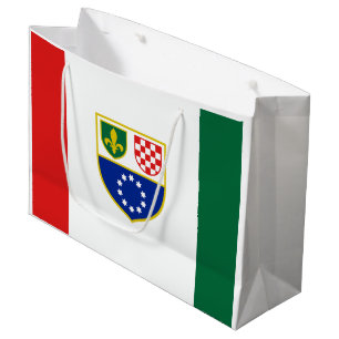 Grand Sac Cadeau Drapeau de la Fédération de Bosnie-Herzégovine
