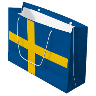 Grand Sac Cadeau Drapeau de la Suède